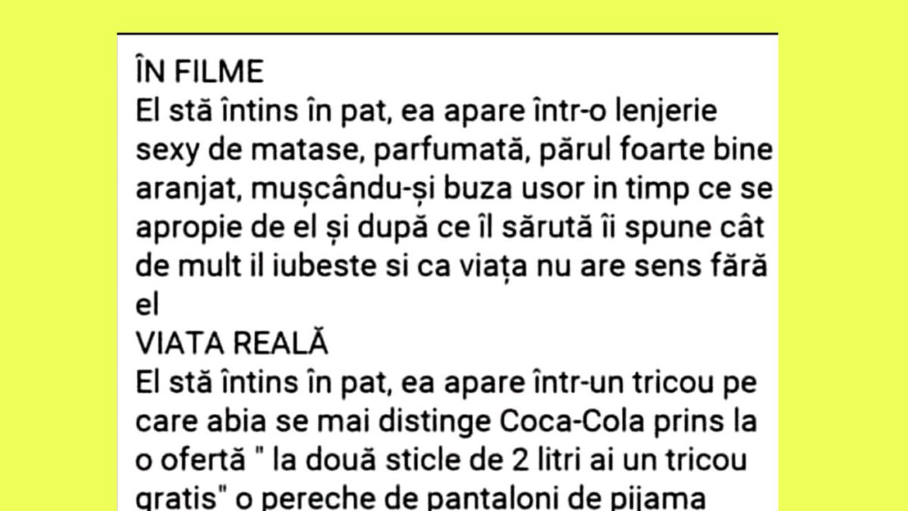 Bancul începutului de săptămână | În filme VS viața reală