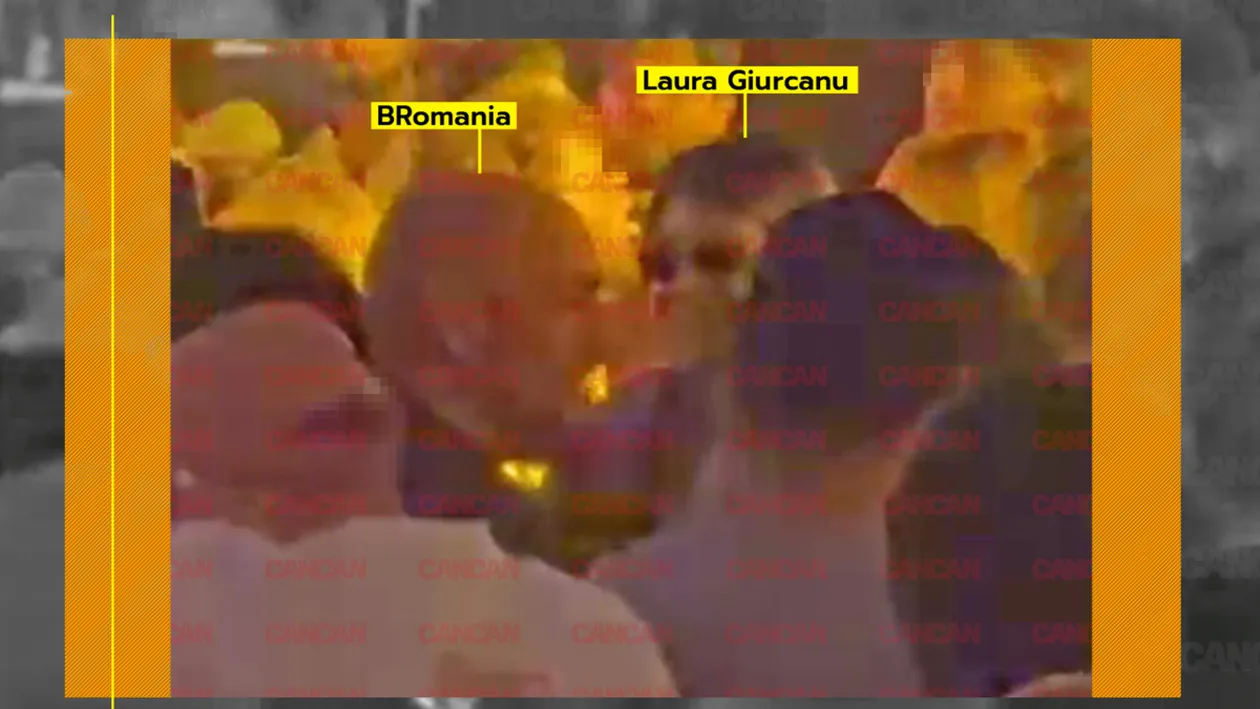 BRomania i-a dat târcoale Laurei Giurcanu, de față cu Marian Huja. Ea, cu iubitul, el, pe contrasens