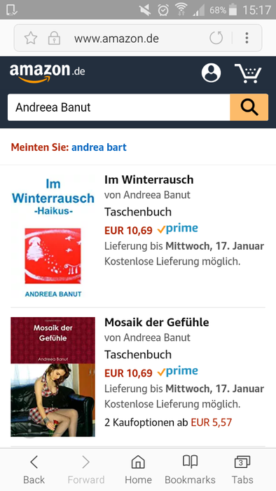 Andreea Boyer a publicat cărţi inclusiv pe Amazon