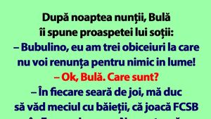 BANC | Bulă și cele 3 obiceiuri post-conjugale