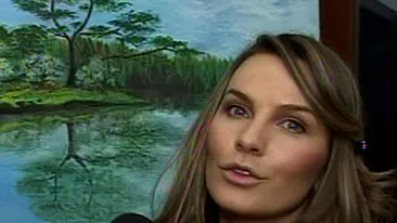 VIDEO Anna Lesko, pictorita! Afla cu cate mii de dolari s-a vandut un tablou de-al ei!