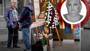 Primele imagini de la priveghiul Marinelei Chelaru. Sicriul cu trupul neînsuflețit al regretatei actriţe, depus la capelă