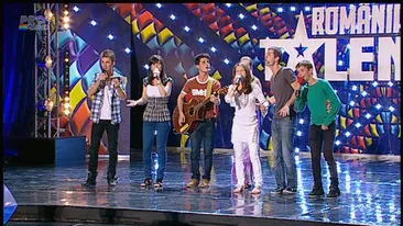 Moment emoţionant la Românii au talent! O trupă de cântăreţi formată din şapte fraţi i-a făcut pe juraţi să se îmbrăţişeze