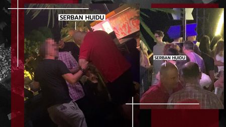 Șerban Huidu a ”poștit” o bere cu un ”pleșuv”! S-a clătinat serios și s-au retras spre cameră să…