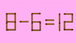Test IQ cu chibrituri | Corectați 8 - 6 = 12, mutând un singur chibrit