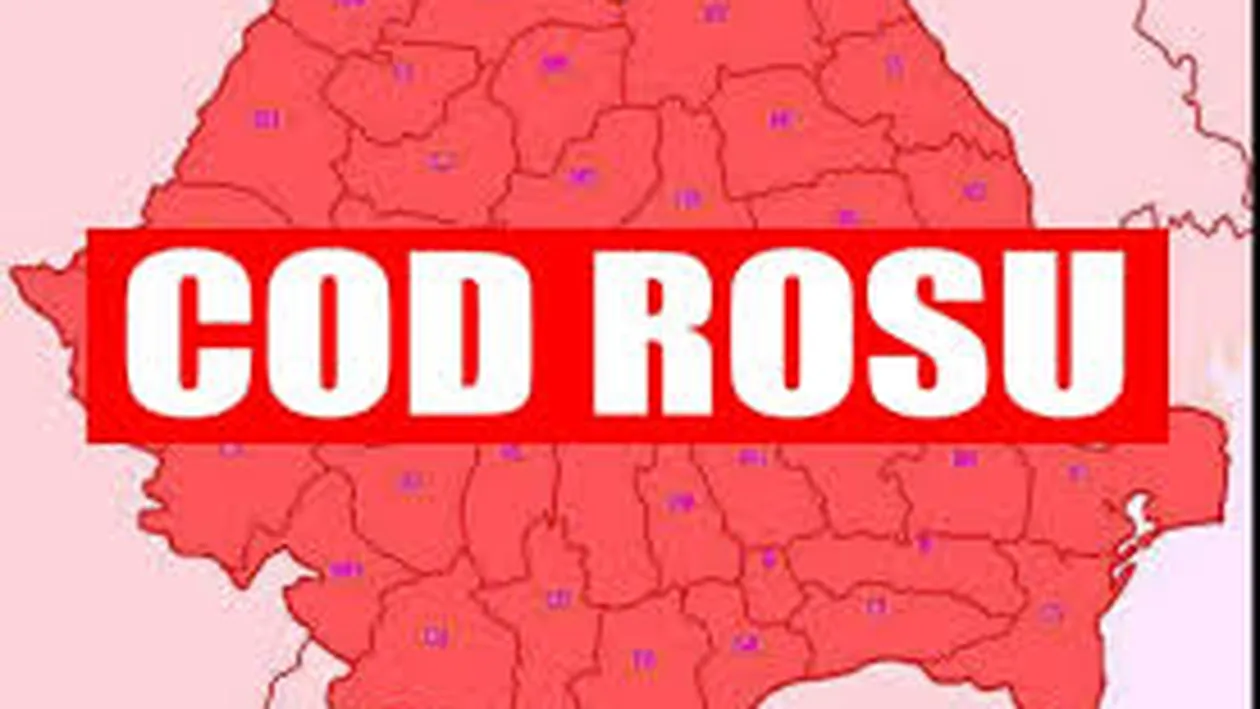 ANM: COD ROȘU. NU ieșiți din case dacă locuiți în aceste zone din România | UPDATE