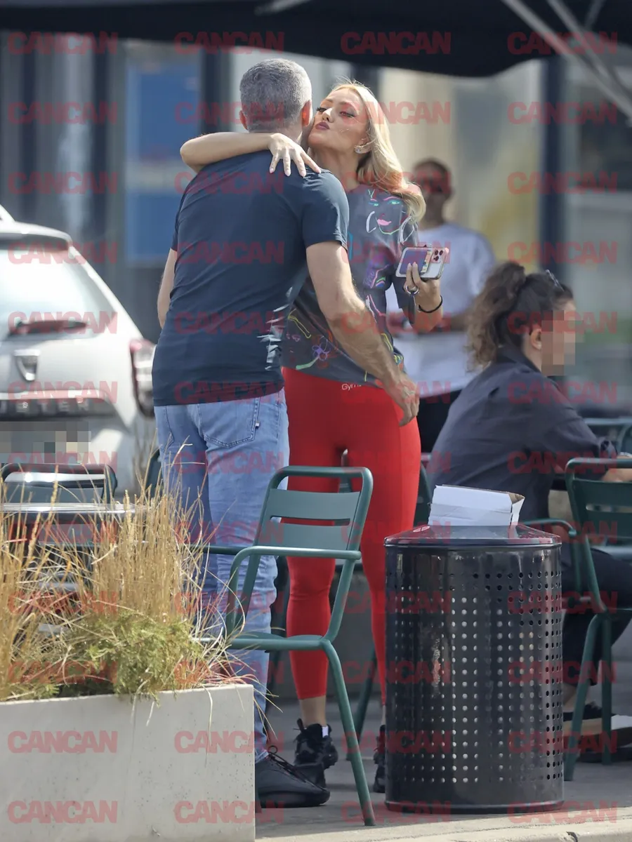 Iuliana Pepene și Ștefan Lungu, sărut pe obraz