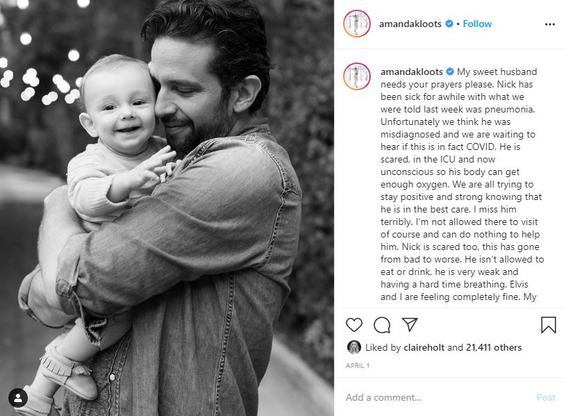 Nick Cordero s-a trezit din comă, după ce medicii i-au amputat un picior din cauza complicaților provocate de coronavirus