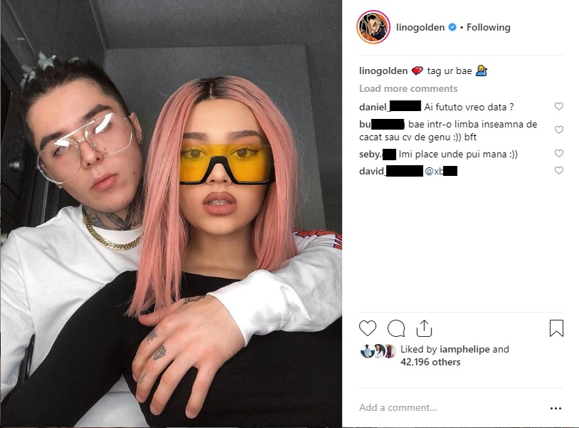 Lino Golden, surprins în timp ce și-a atins iubita într-o zonă intimă
