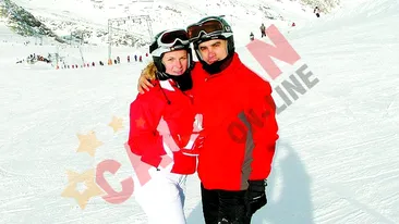 Zoli si Ioana, luna de miere la schi