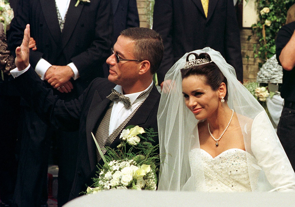 Jean-Claude Van Damme cu Gladys Portugues. Foto: Profimedia