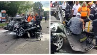 Blestem chiar în ziua nunții?! Aflat într-un BMW, un mire a provocat un accident înfiorător în Reșița, după ceremonie