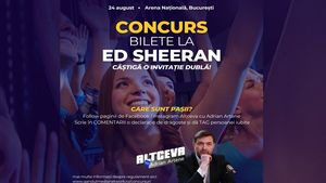 ALTCEVA CU ADRIAN ARTENE vă oferă 80 de BILETE la concertul lui Ed Sheeran de la București