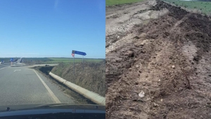 Un sat vechi din România riscă să rămână fără drum. Bornele kilometrice au fost scoase, iar pământul a fost arat: ”A intrat cu utilajele”