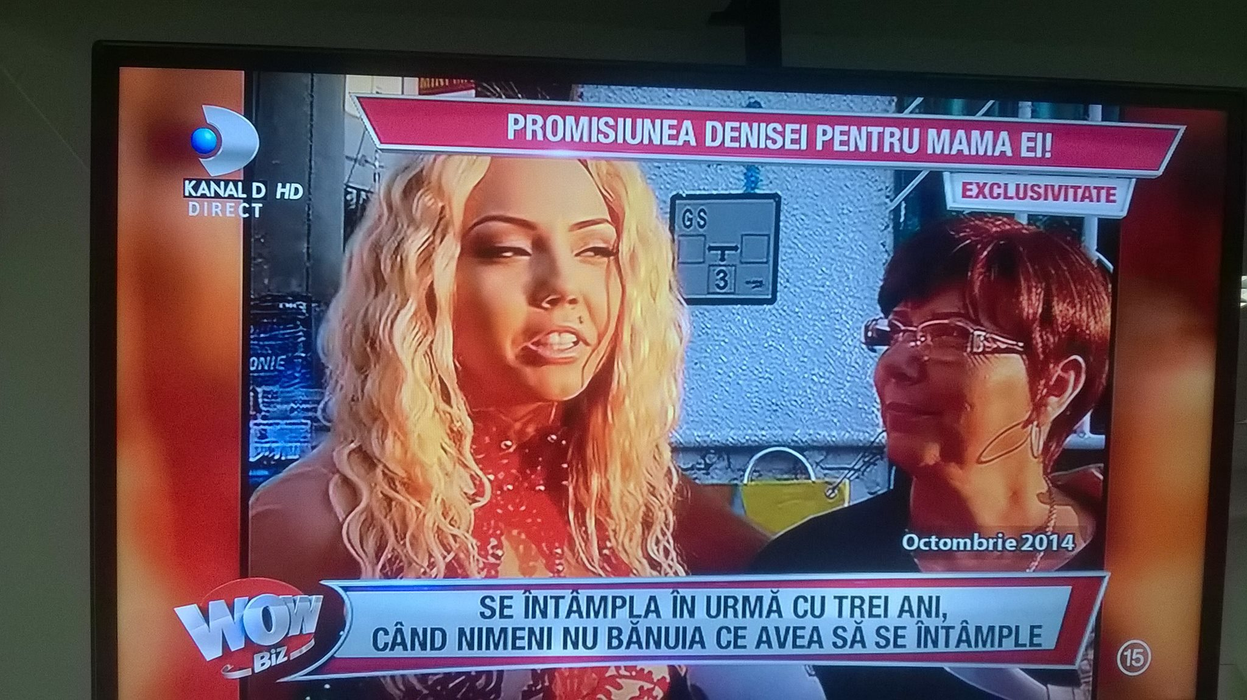 Mama Denisei declara în urmă cu trei ani de zile că aşteaptă un nepoţel din partea ei