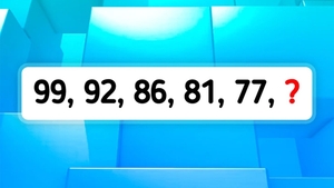 Test de inteligență | Ce număr urmează în seria 99, 92, 86, 81, 77?