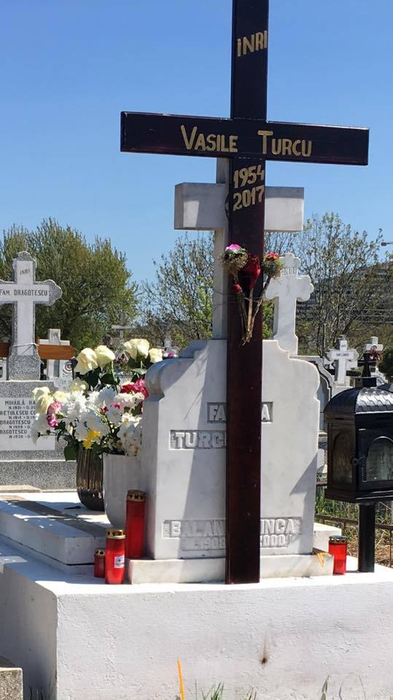 Vasile Turcu a fost înmormântat la Cimitirul Parohial Sf. Maria - Herăstrău din cartierul Băneasa