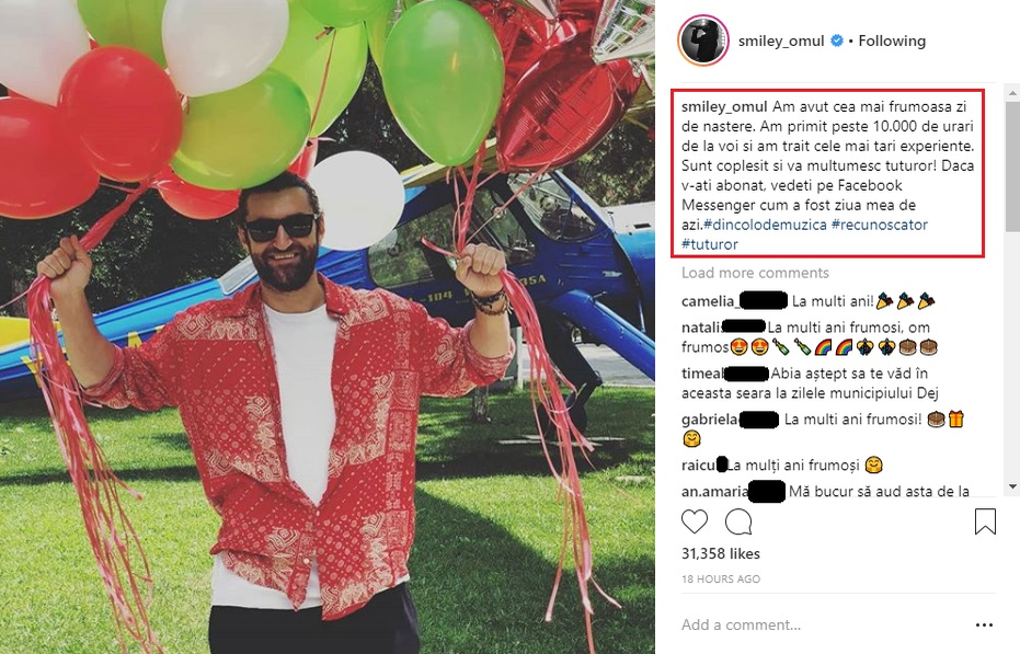 Gina Pistol, gestul romantic pe care l-a făcut de ziua lui Smiley: “La mulți ani!”