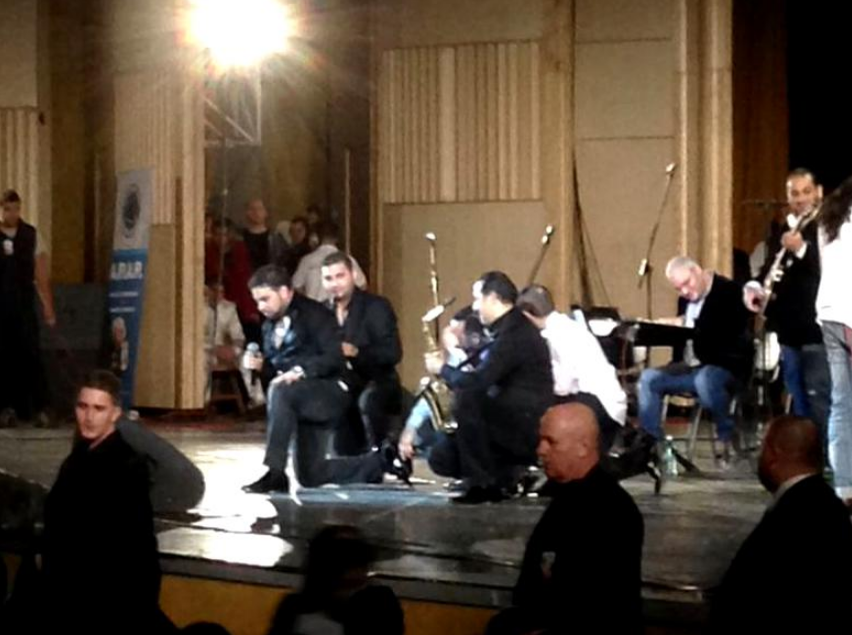FLorin Salam pe scenă alături de Goran Bregovici