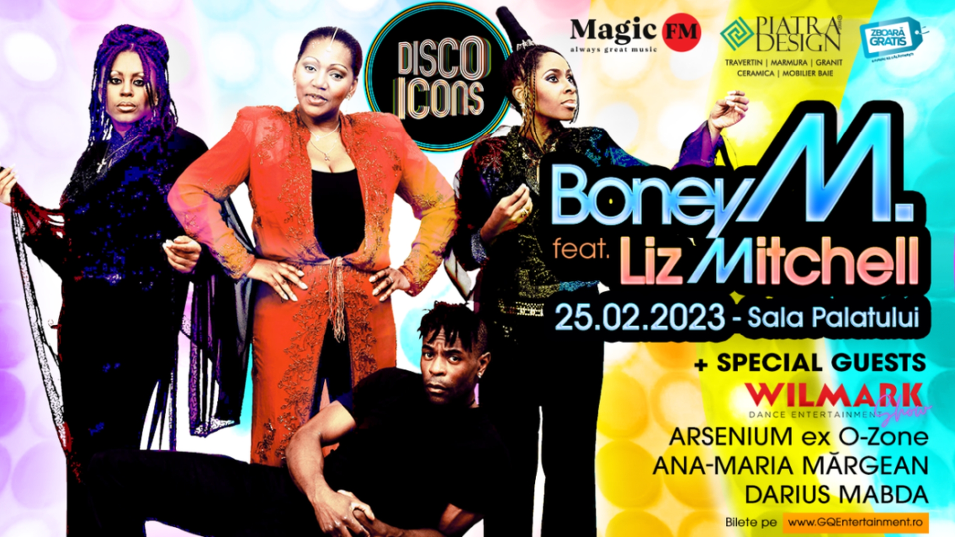 Wilmark Entertainment Show și Arsenium (ex-Ozone) sunt invitați speciali ai concertului Boney M