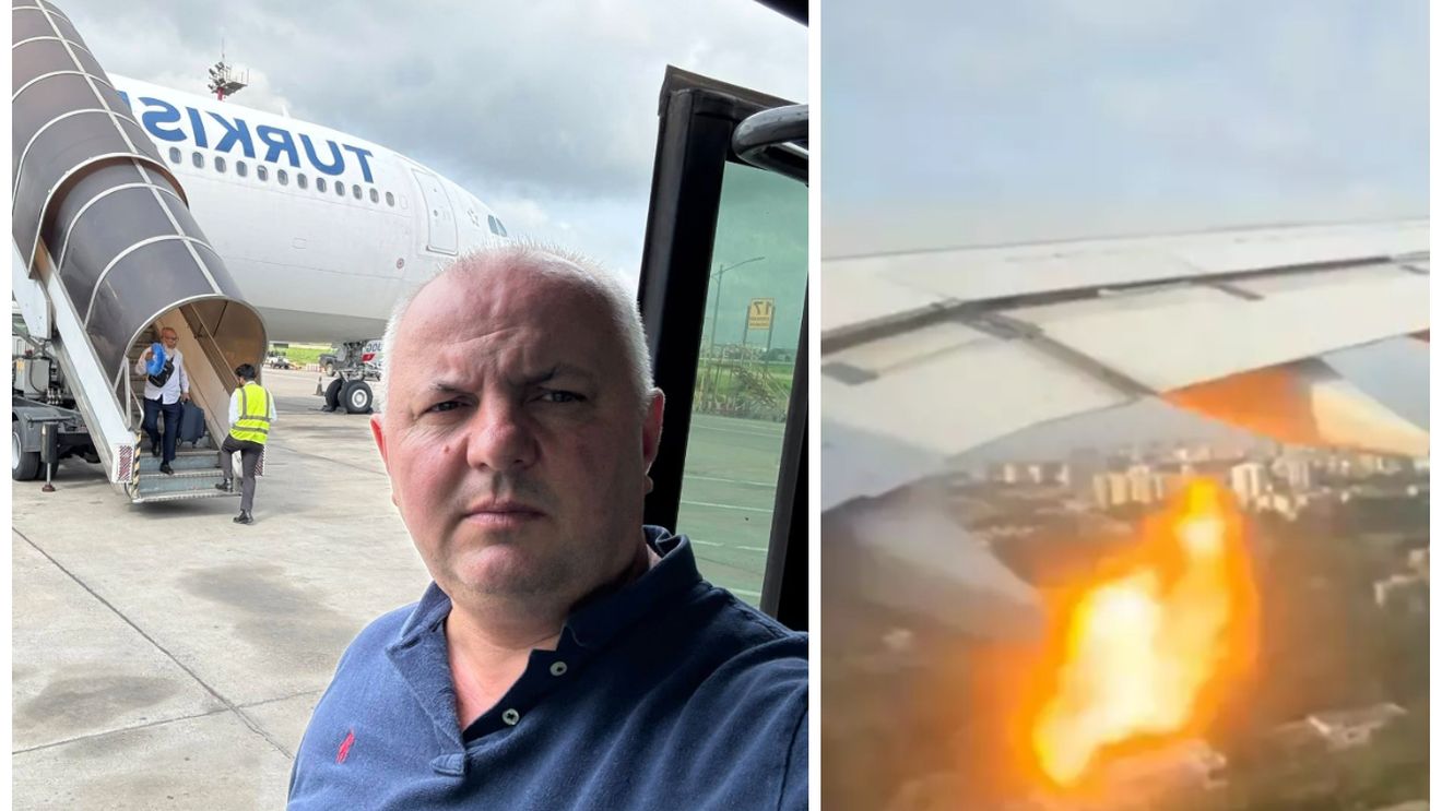 Clipe de groază pentru afaceristul Avram Gal, aflat în timpul unui zbor. La scurt timp după decolare, unul dintre motoarele aeronavei a luat foc