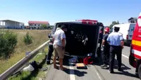 Microbuz implicat într-un accident pe DN 2, în județul Ialomița