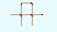 Test de inteligență | Mutați 2 bețe de chibrit, ca să obțineți 2 pătrate egale