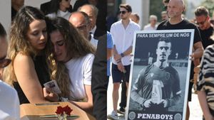 Soția lui Diogo Jota s-a prăbușit peste sicriu. Imagini tulburătoare de la înmormântarea fotbalistului