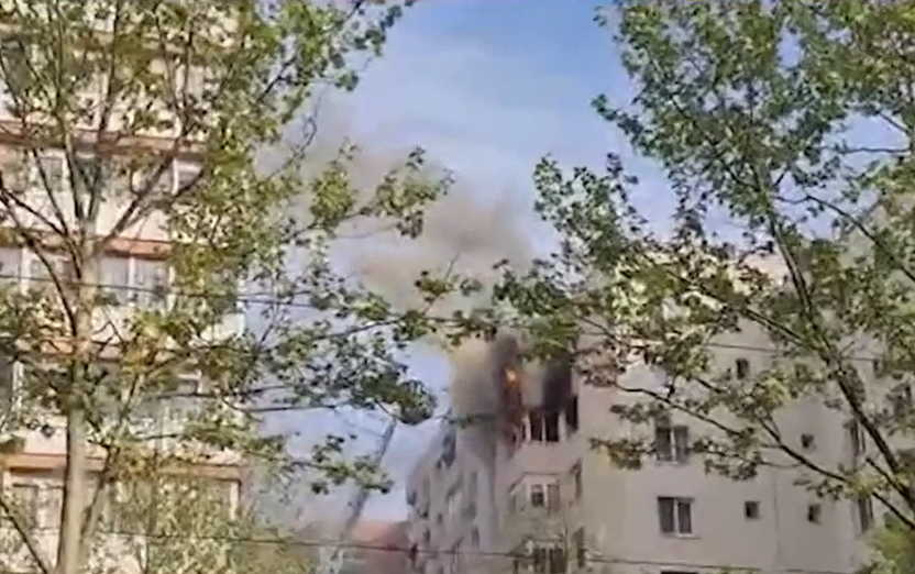 Incendiu în București / Foto: Captură Video
