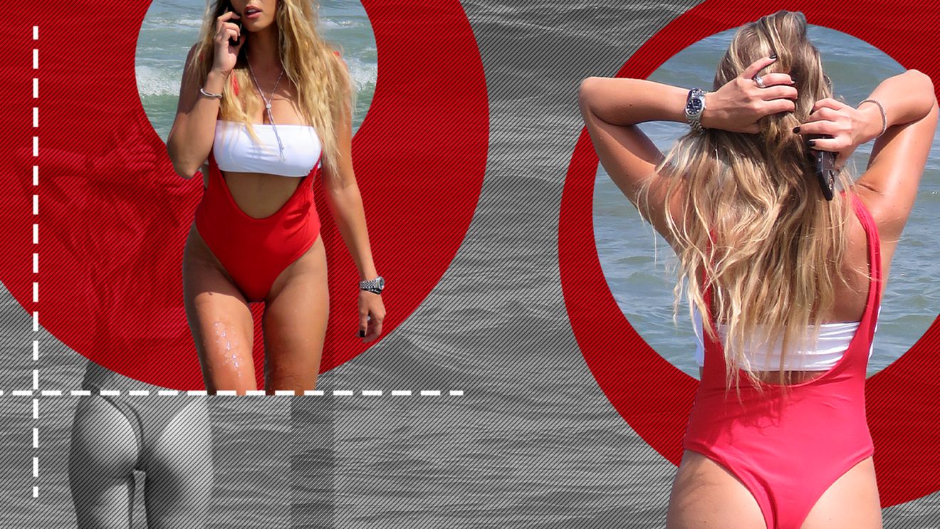 O ”arde” Baywatch! Roxana Nemeș, la malul mării, atrage ”rechinii”... Și-a pipăit poponețul, a făcut o piruetă și…