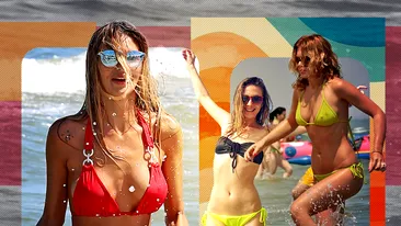 TOP sexy-vedete în costumele de baie prea strâmte cărora li s-au văzut ”butonașii”! ”Inculpate”: Ramona Olaru, Gina Pistol sau Adela Popescu