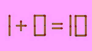 TEST IQ | Mutați un singur chibrit, pentru a corecta 1 + 0 = 10