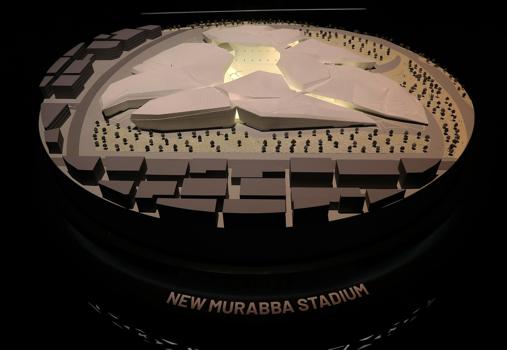 Un model al noului stadion Murabba. Foto: Profimedia