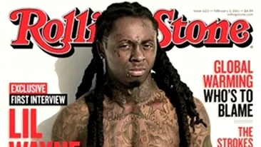 Lil Wayne cu tatuajele la vedere pe coperta unei reviste!