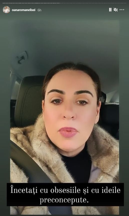 Oana Roman nu a mai răbdat și a cedat nervos: “Încetați cu obsesiile și ideile preconcepute”