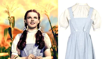 Rochia lui Judy Garland din filmul Vrăjitorul din Oz s-a vândut pentru o sumă-record! Ai purta-o?