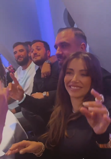 Alex Bodi a petrecut la restaurant, alături de Oana Marica