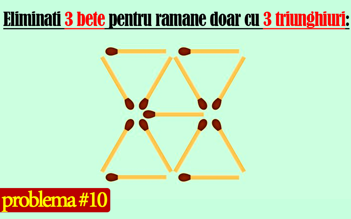Test IQ cu 10 probleme cu chibrituri | Prima: Adăugați 1 băț pentru a corecta egalitatea 5-3+6=9