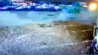 Imagini video cu explozia mașinii de la supermarketul din Arad. Atac terorist? Ce spune SRI