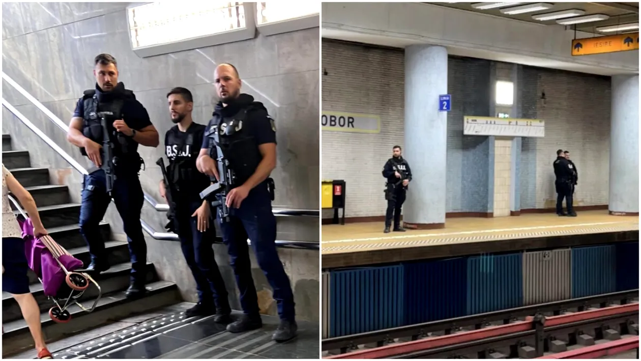 De ce sunt jandarmi cu arme automate la metrou. Ce spune Jandarmeria Română