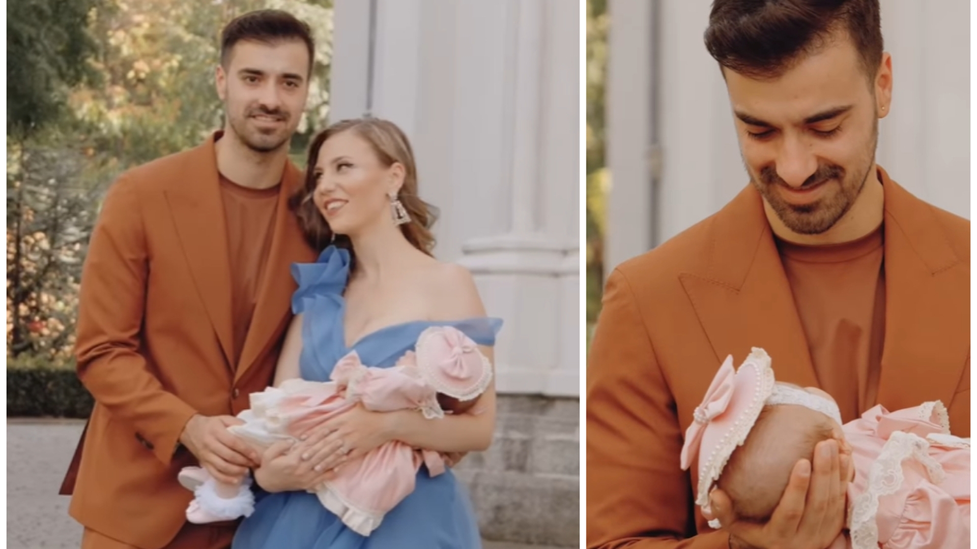 Liviu Teodorescu și-a botezat în stil mare fetița. Soția artistului a făcut furori cu ținuta aleasă