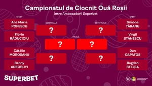 Capatos a vrut să-și "rupă" adversarul. Vezi SuperCampionatul vedetelor de ciocnit ouă de Paște!