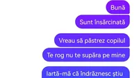 Bancul de seară | Bună, sunt însărcinată. Vreau să păstrez copilul