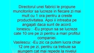 BANC | Directorul le propune muncitorilor să lucreze zilnic cu 1 oră mai mult