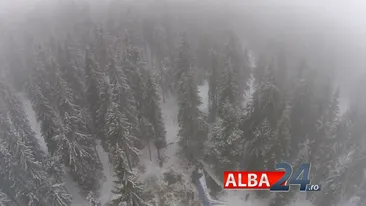 Imagini din aer cu locul accidentului aviatic din Apuseni. Asta au vazut Adrian Iovan si doctorii, inainte de a se prabusi!