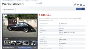 Probleme in afaceri? Sotul Danei Rogoz si-a scos la vanzare cu 5.000 E masina de epoca reconditionata cu 12.000 de lire!