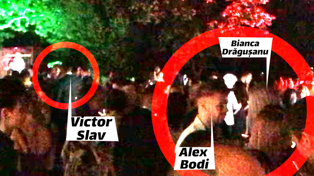 Bianca Drăgușanu & Alex Bodi, la  prima întâlnire în public cu Victor Slav