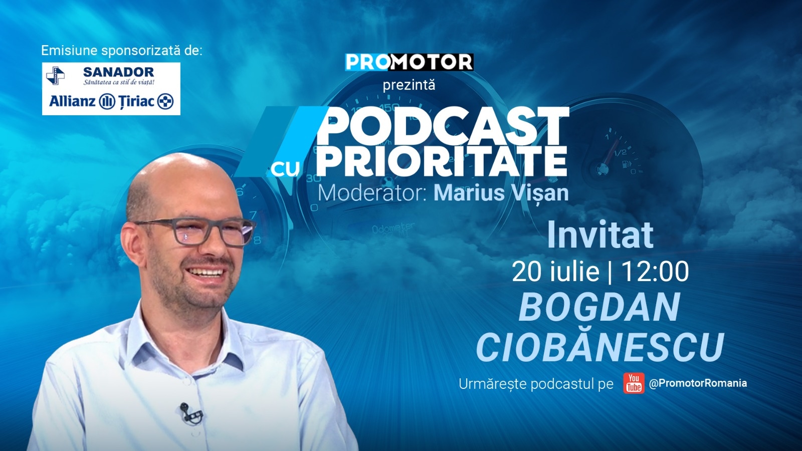 „Podcast cu Prioritate” #107: Mașina ta are RCA și CASCO. Dar cine îl protejează pe șofer după un accident? Răspunsurile vin de la Bogdan Ciobănescu (Allianz-Țiriac Asigurări)