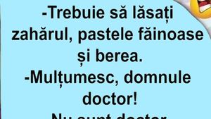 BANCUL ZILEI | "Mulțumesc, domnule doctor!"