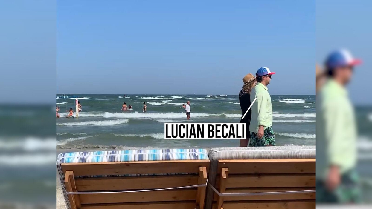 Lucian Becali, plimbare romantică pe malul mării, cu iubi